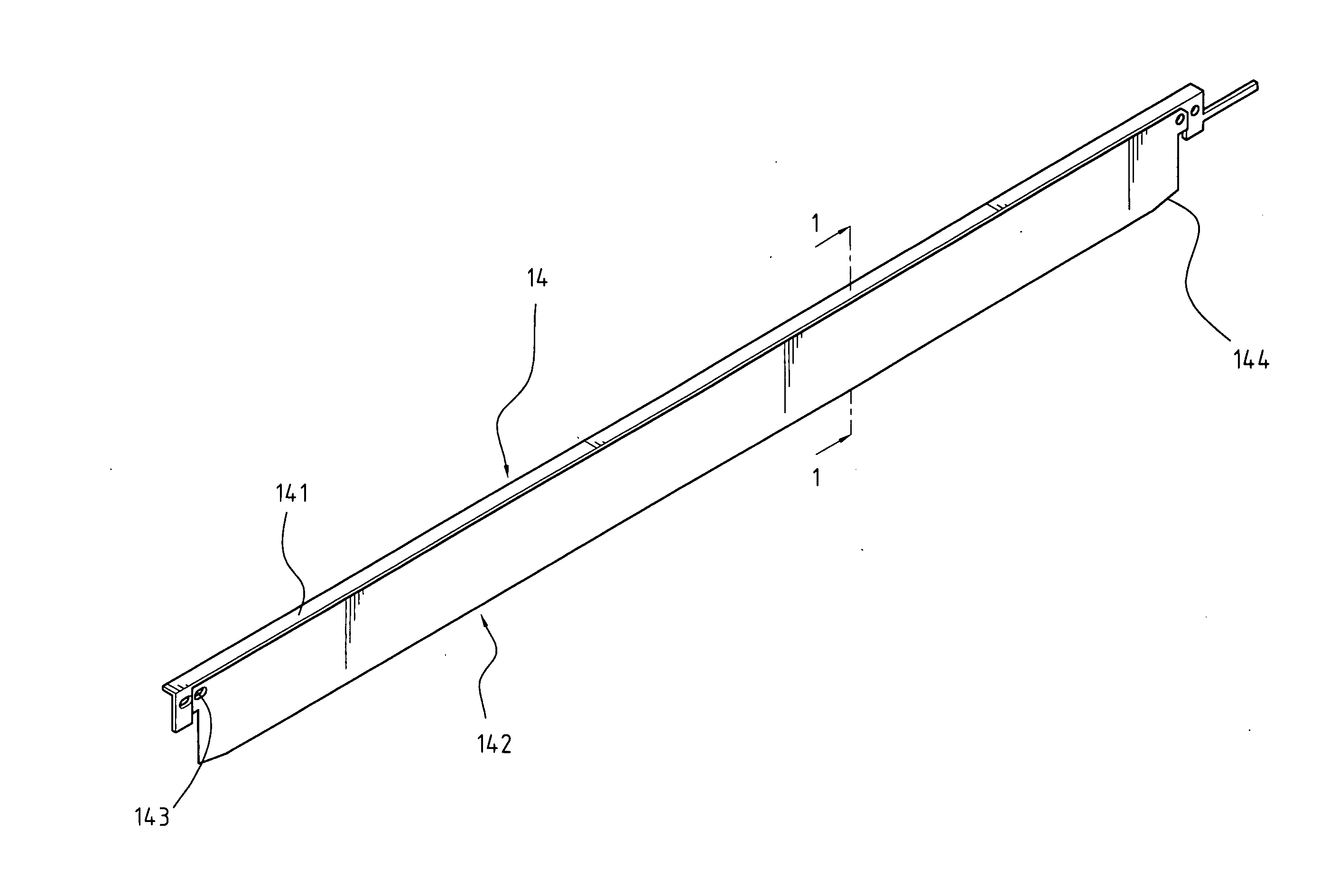 Doctor blade within toner cartridge, material and structure thereof