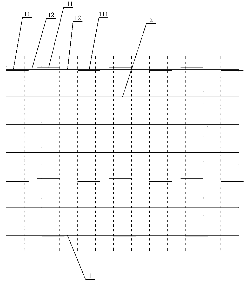 Improved honeycomb core veneer adopting hexagonal structure and forming method of improved honeycomb core veneer