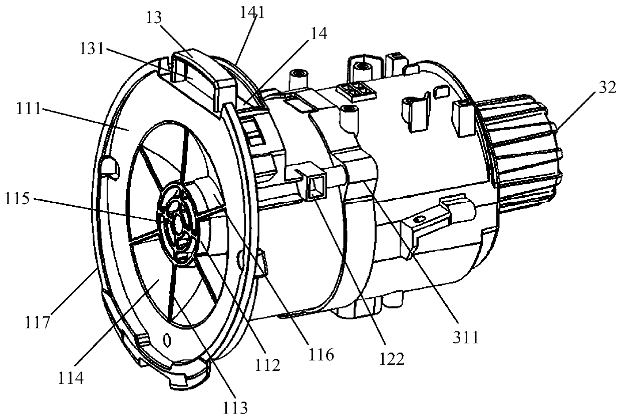 Motor unit and dust collector