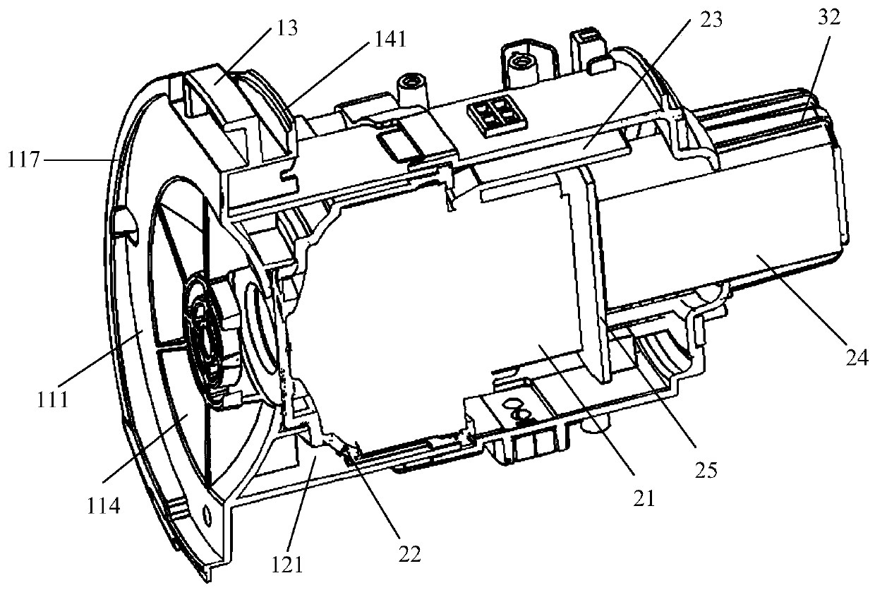 Motor unit and dust collector