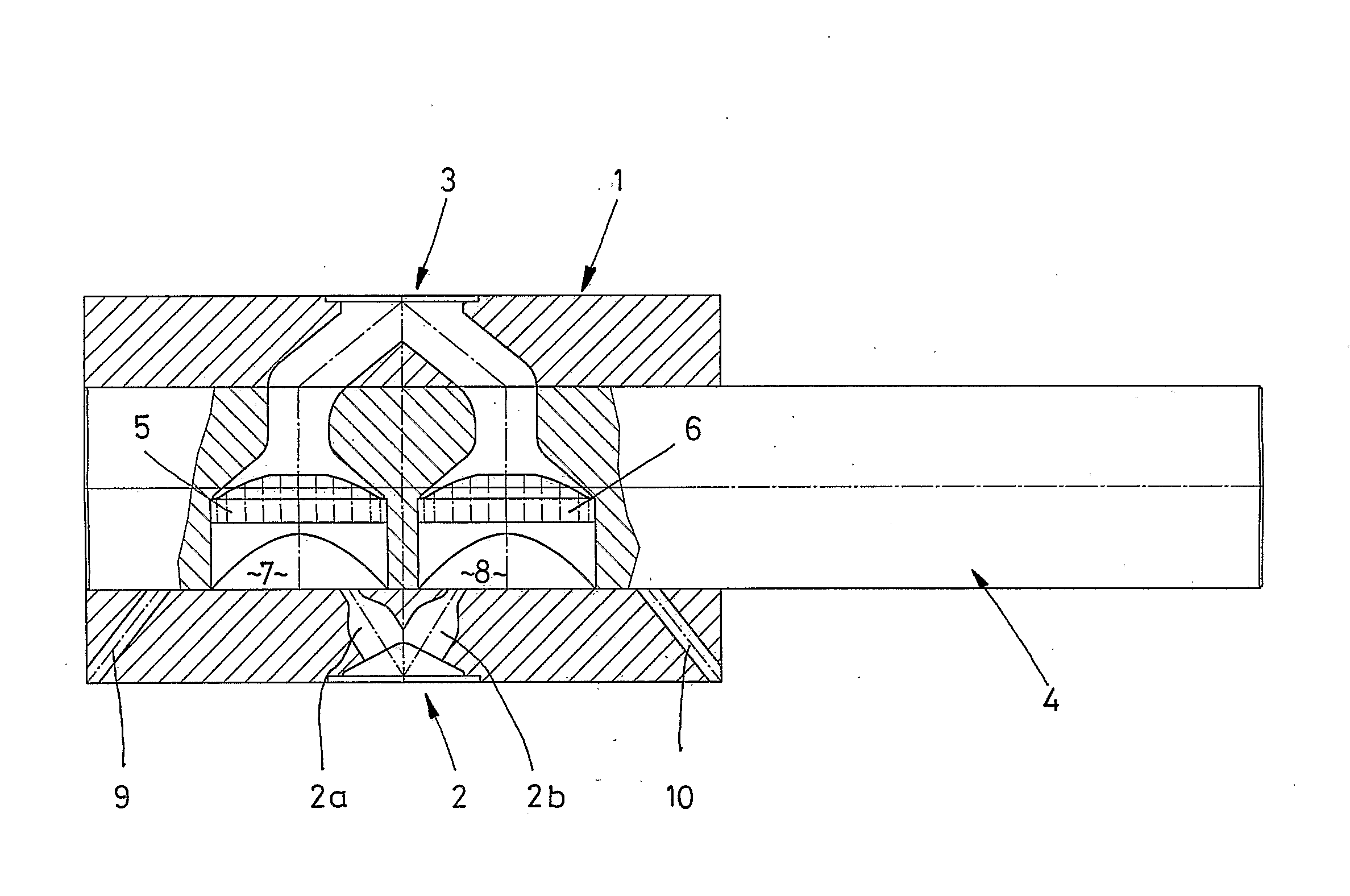 Device For Filtering A Liquefied Synthetic Material