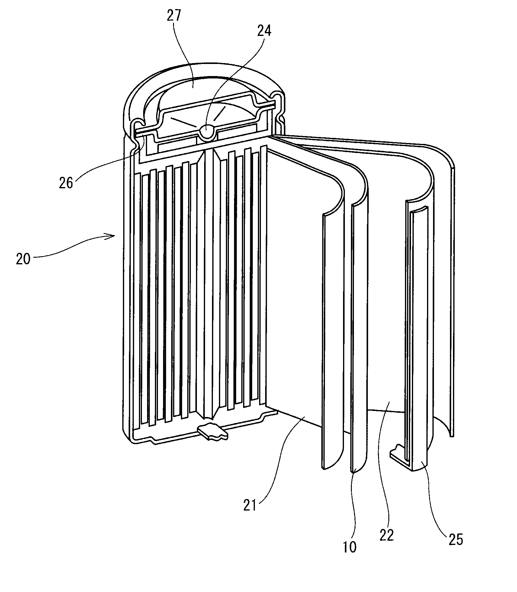 Laminated porous film, separator for battery, and battery