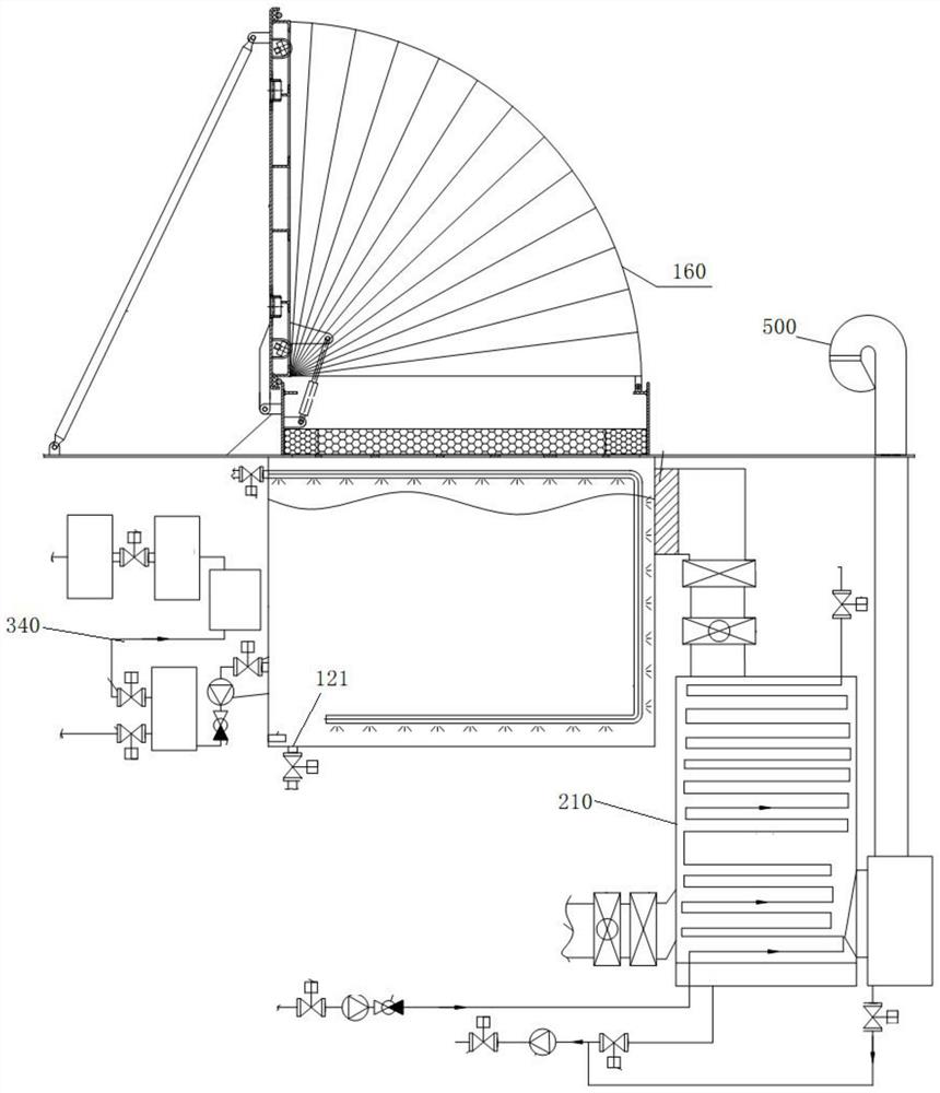 Marine water production device and ship