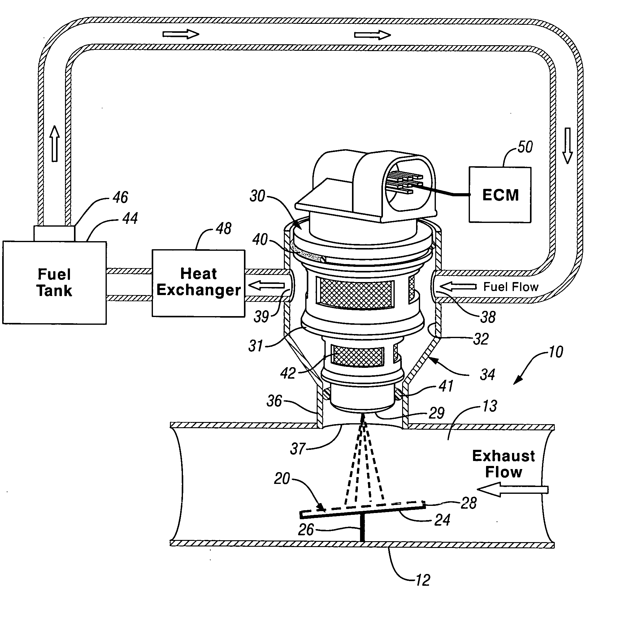 Diesel exhaust aftertreatment device regeneration system