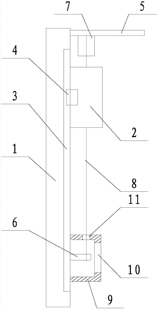 High hanging type distribution box structure capable of flexibly adjusting height