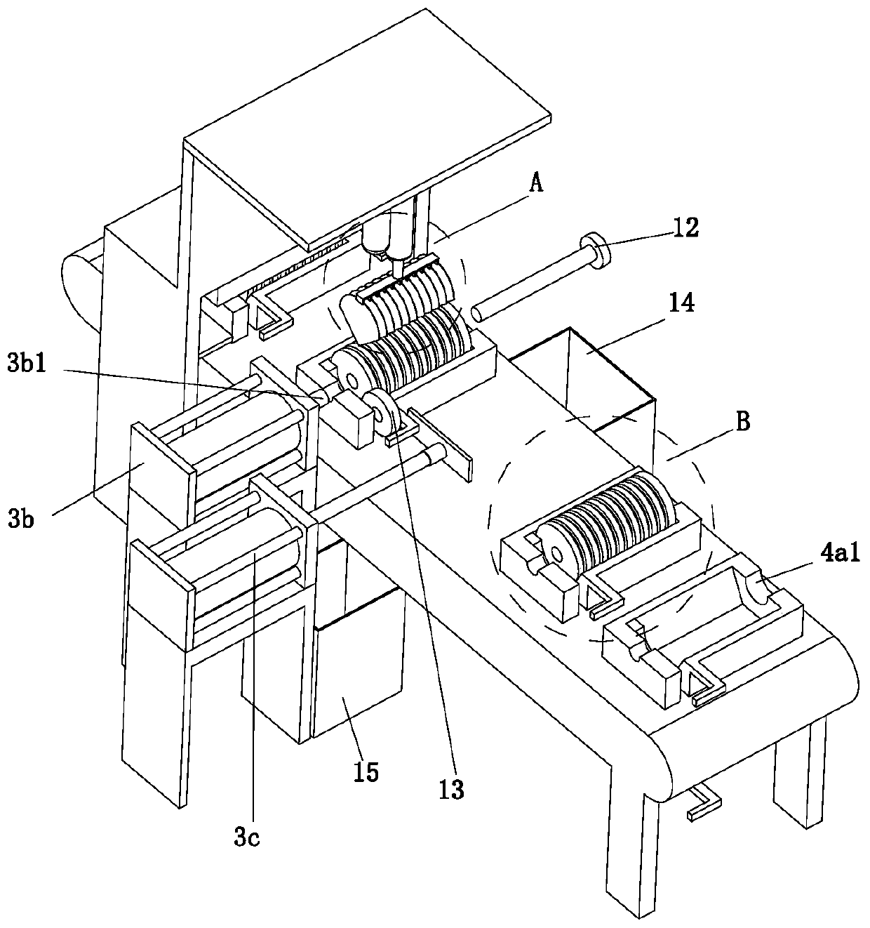 Automatic disassembly and assembly machine for grinding wheel sheet containing Teflon sheet and its disassembly and assembly process