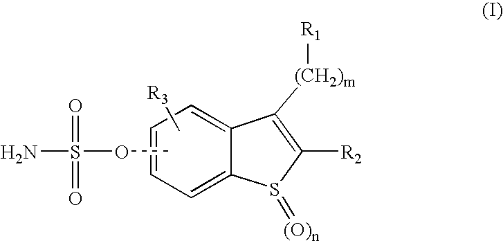 Sulfamate benzothiophene derivatives as steroid sulfatase inhibitors
