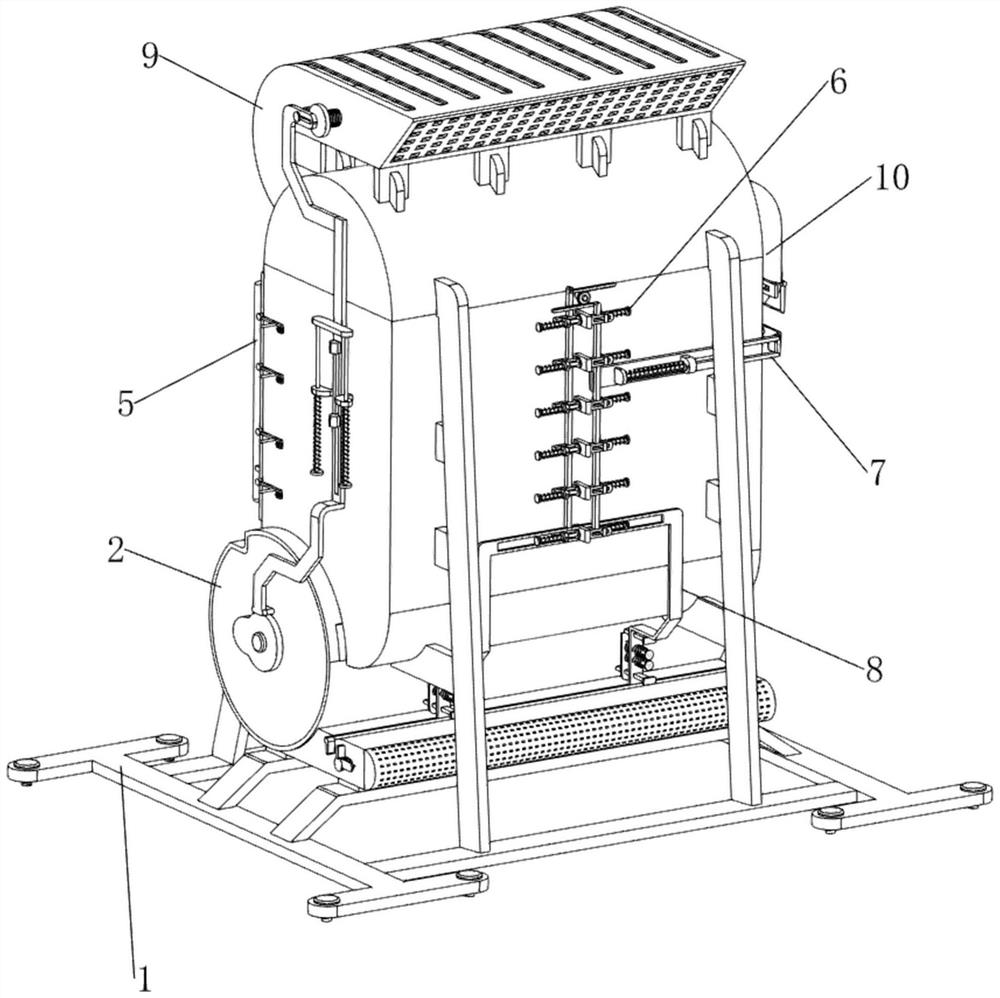 Circulating type honeysuckle drying machine capable of avoiding contact