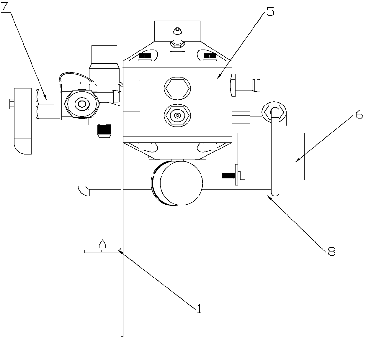 Device for installing CNG system of Santana car