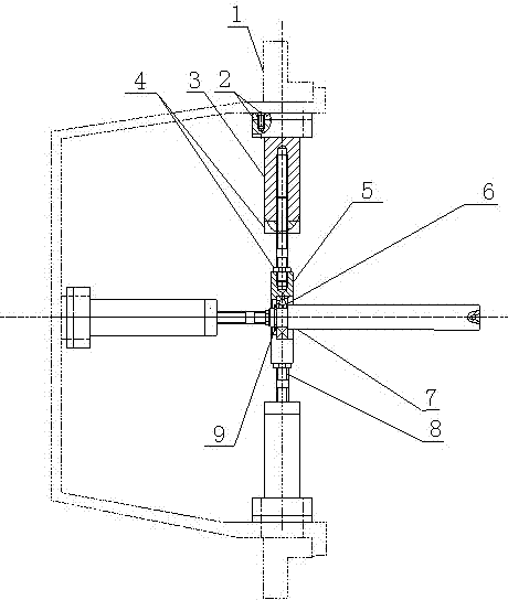 Clamping method and device for cutting junction surface of semi-open thin-wall container