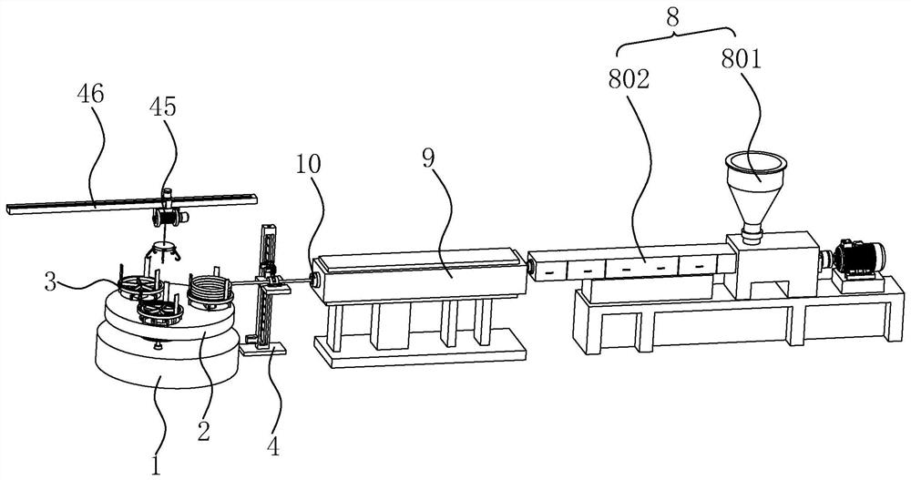 PE water supply pipe production line