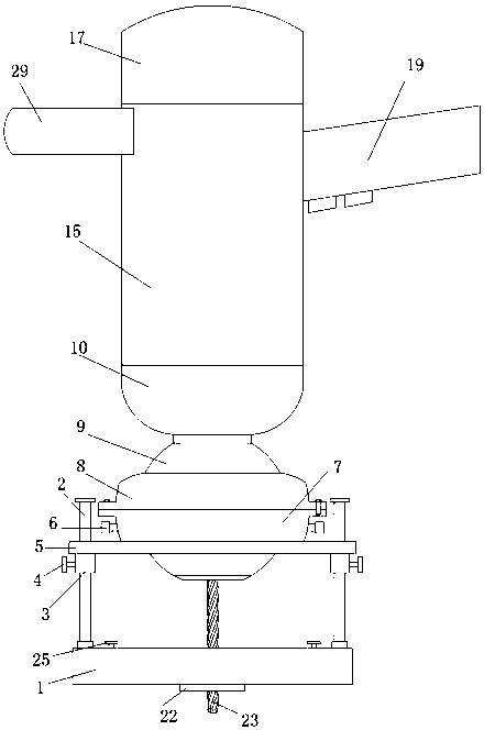 Punching device convenient for punching angle adjustment