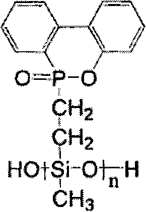 Synthesis of novel phosphorus-silicon synergistic flame retardant applied to polyester