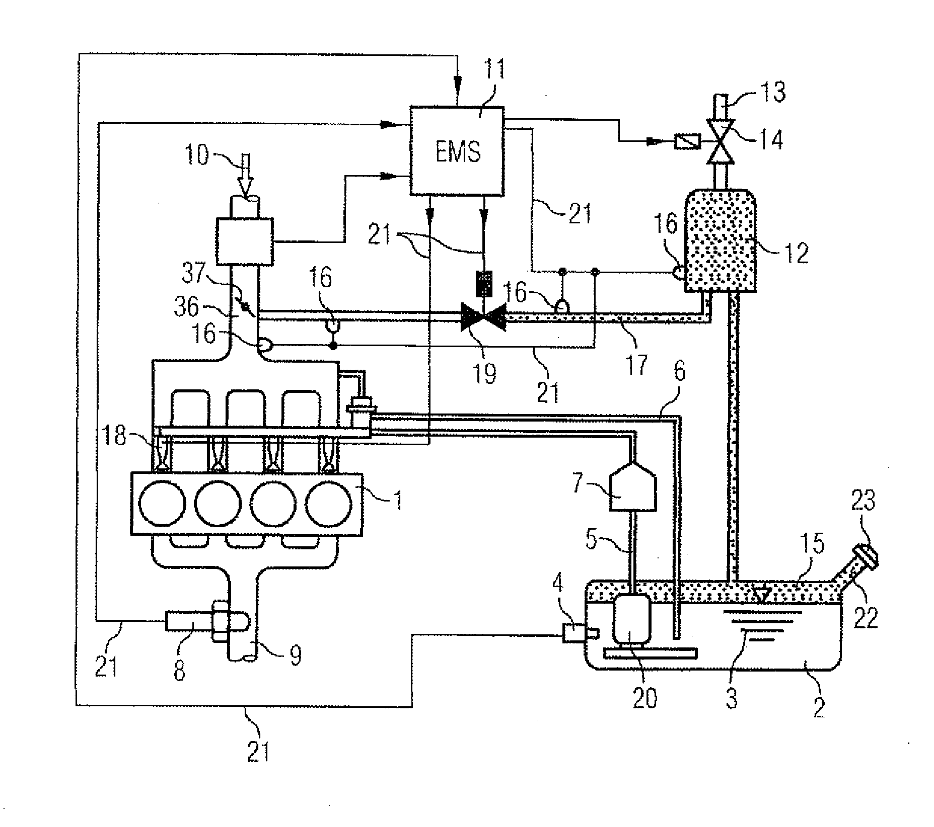 Sensor for Measuring Hydrocarbon Content in a Flow of Gas in a Purge Line