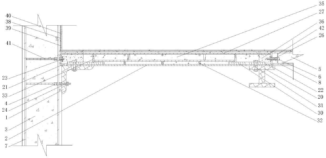 A construction method for sealing a hole with a combination of profiled steel beams and profiled steel plates