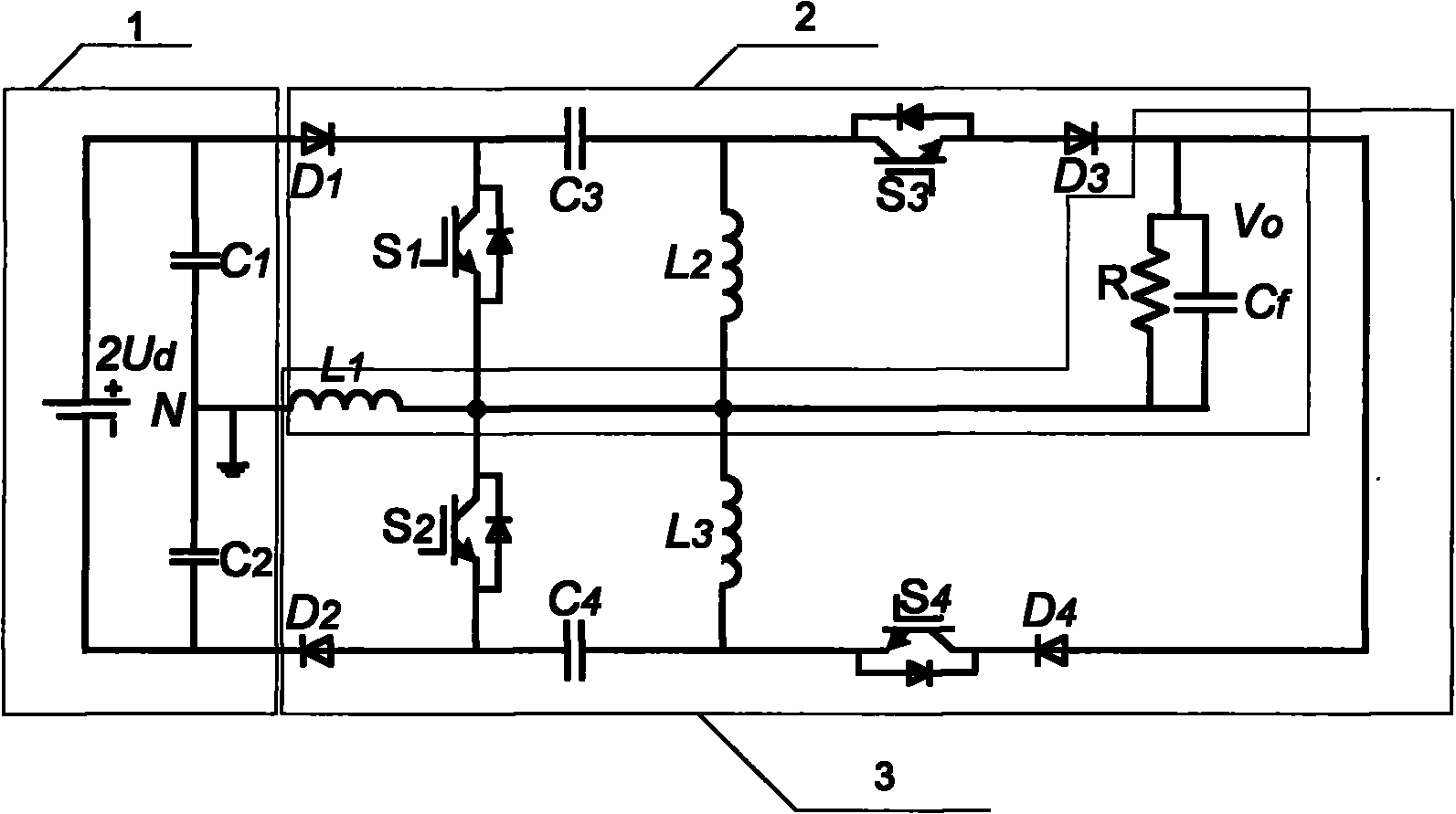Dual-Sepic buck-boost output parallel combined inverter