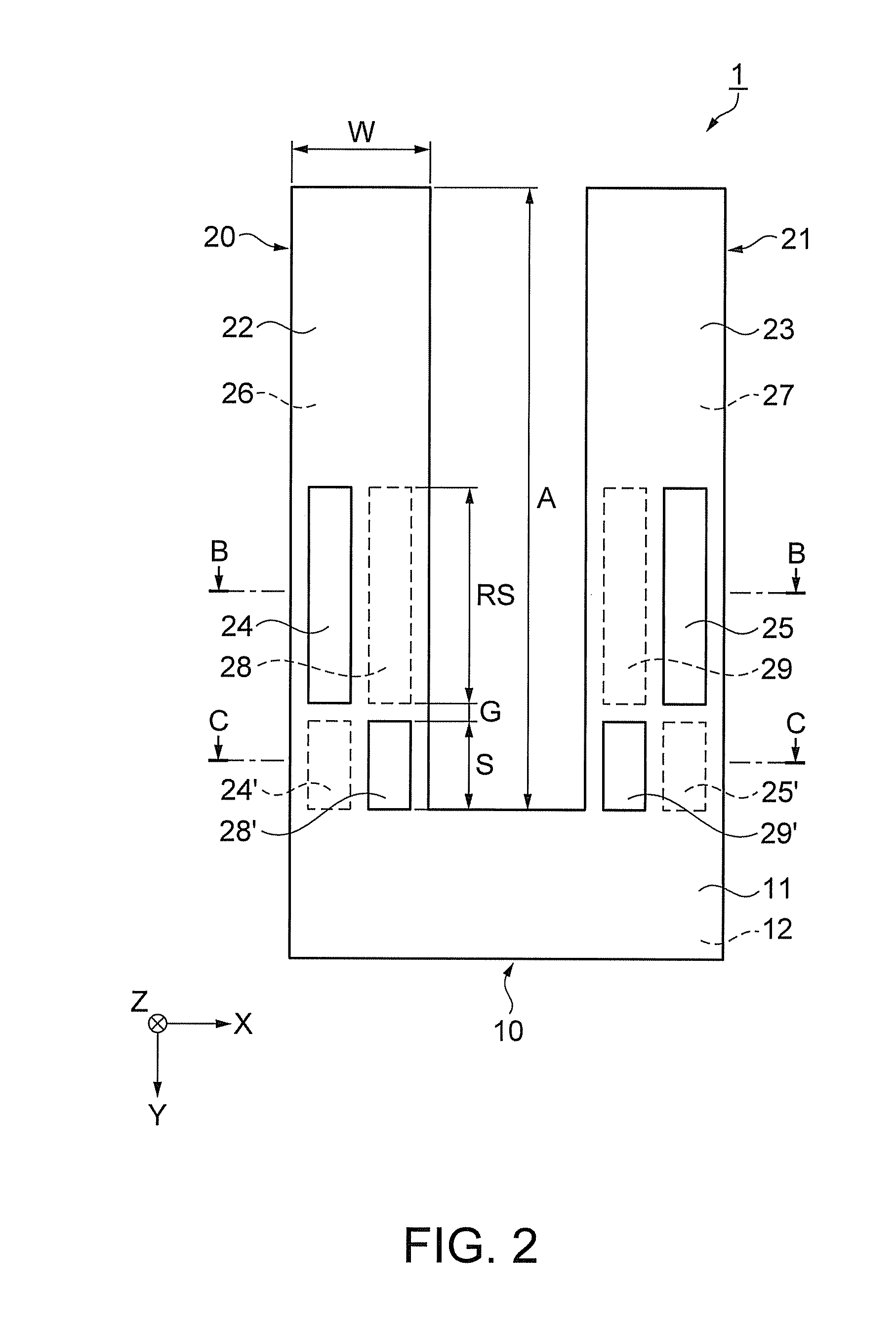 Tuning-fork resonator with grooves on principal surfaces