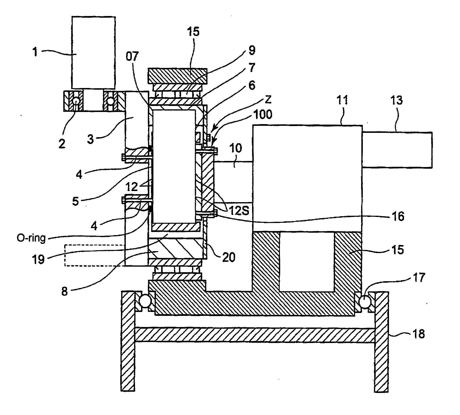 Lubricant sealing structure for gear coupling