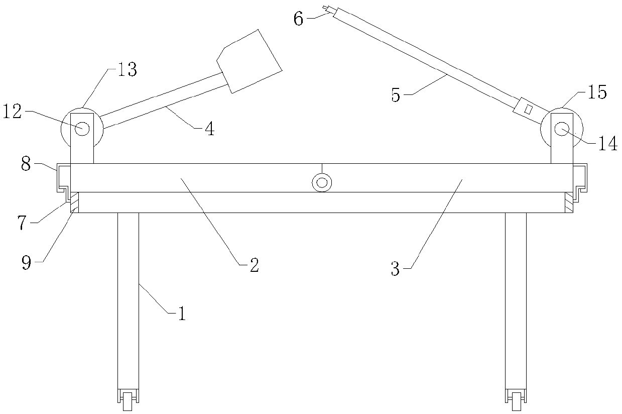 Special restraining bed for patient with manic psychosis