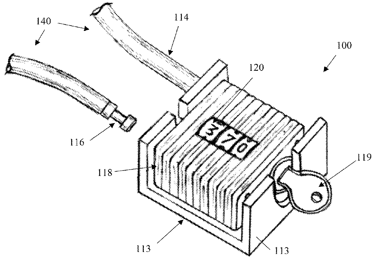 Cable locking device