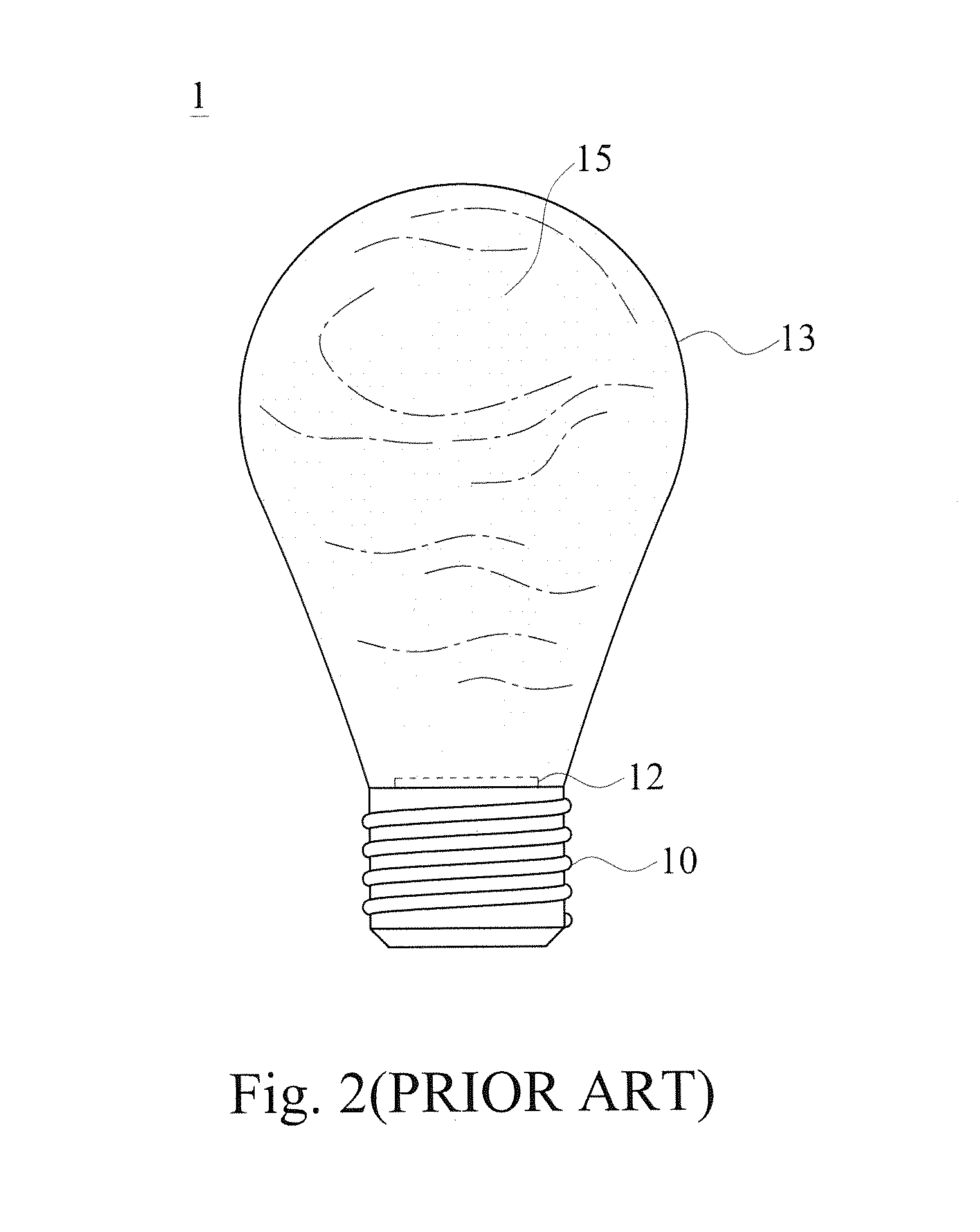Solid-filled encapsulated LED bulb