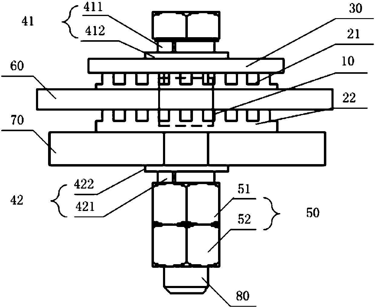 Damping gasket device, locomotive and damping gasket device assembly method