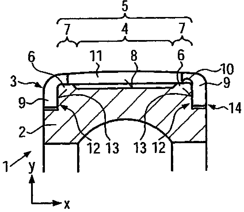 Anti-friction bearing having bump-like projections which are attached to the bearing outer ring