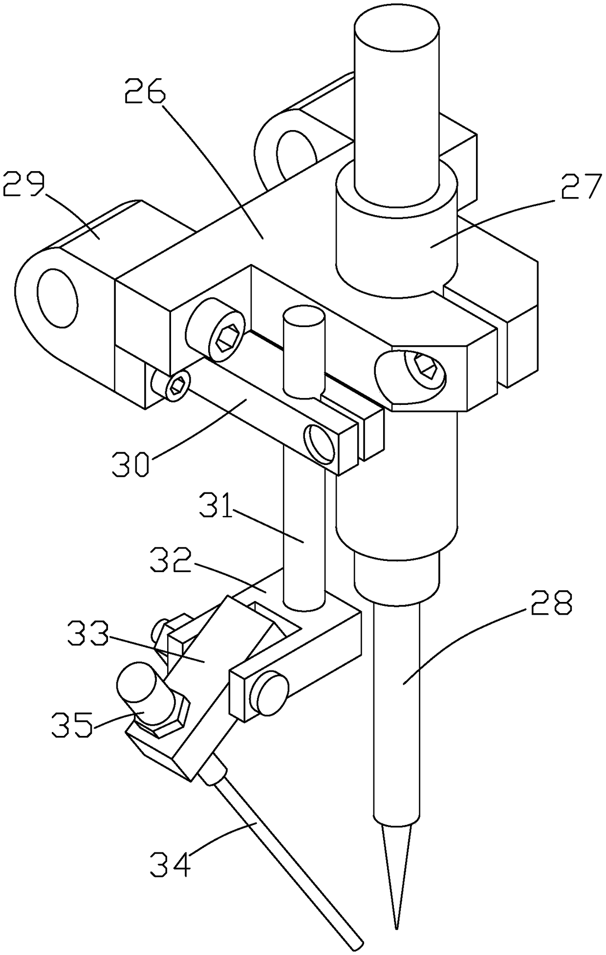 Welding device for pipeline sealing connection