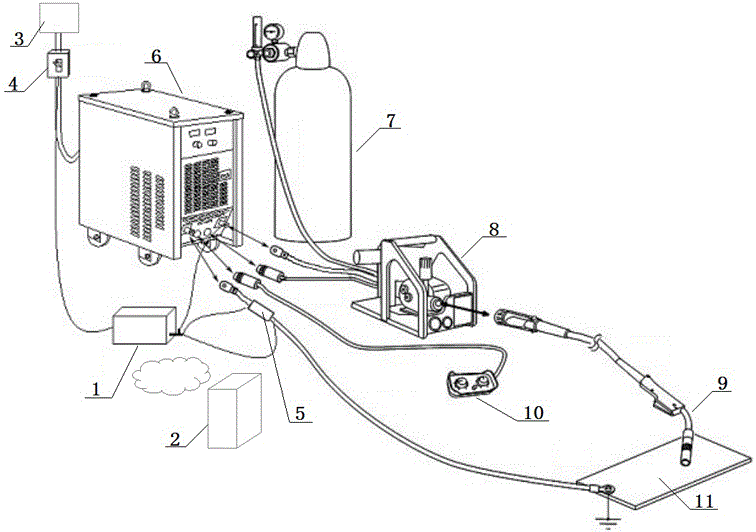 Industrial welder intelligent monitoring system and monitoring method