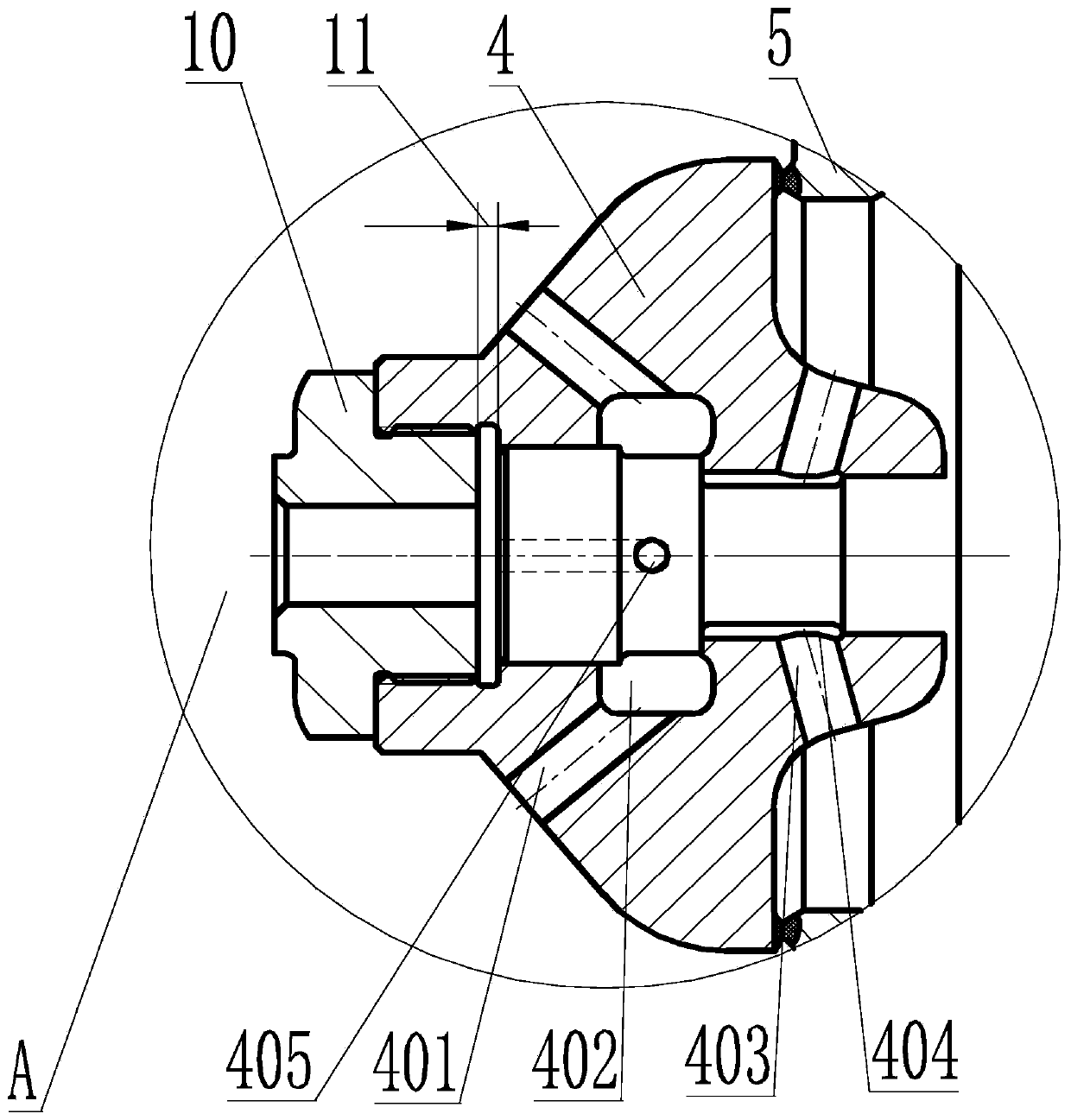 High-pressure main steam valve of steam turbine