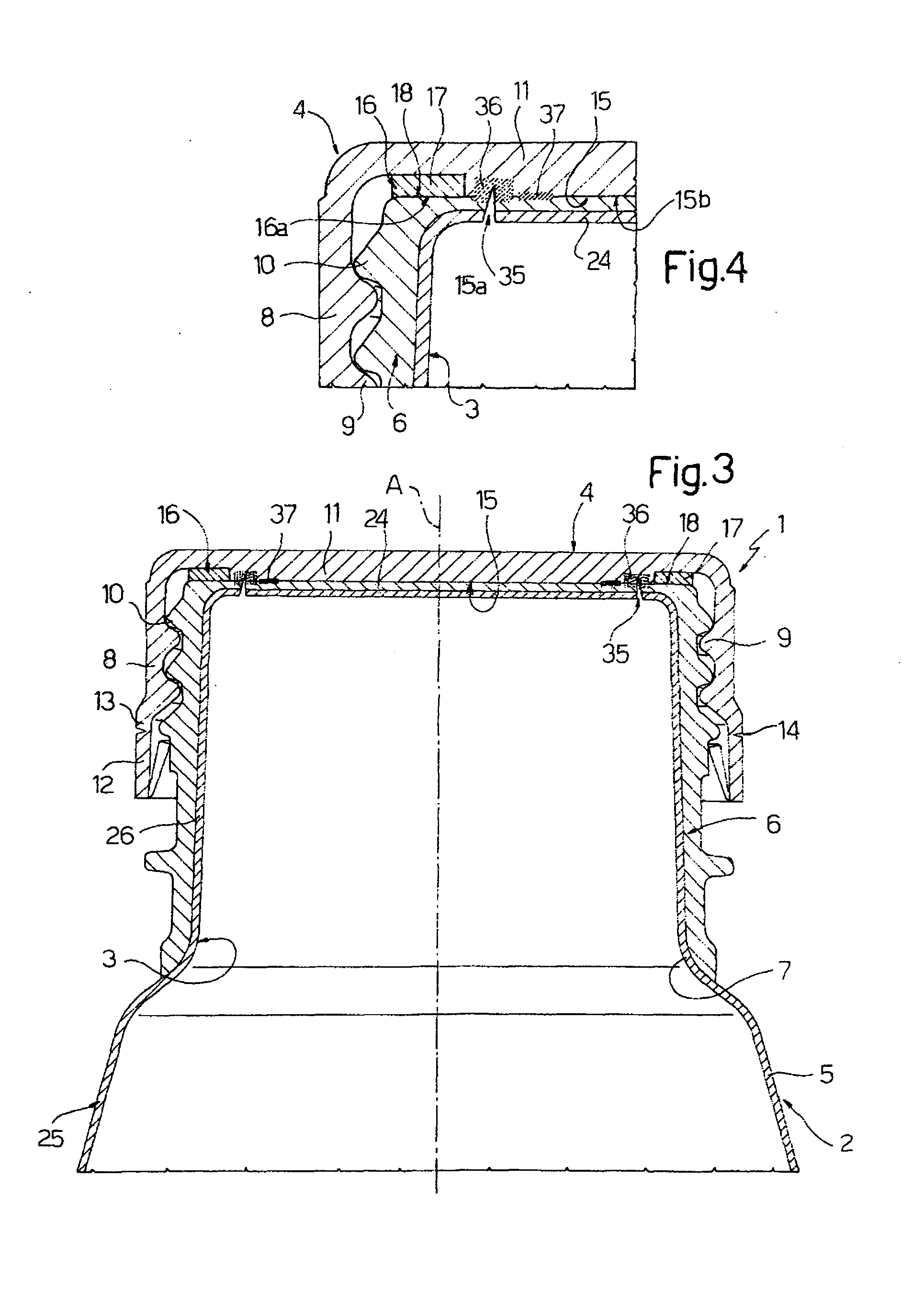 Closure for a sealed container of a pourable food product, and method of producing thereof