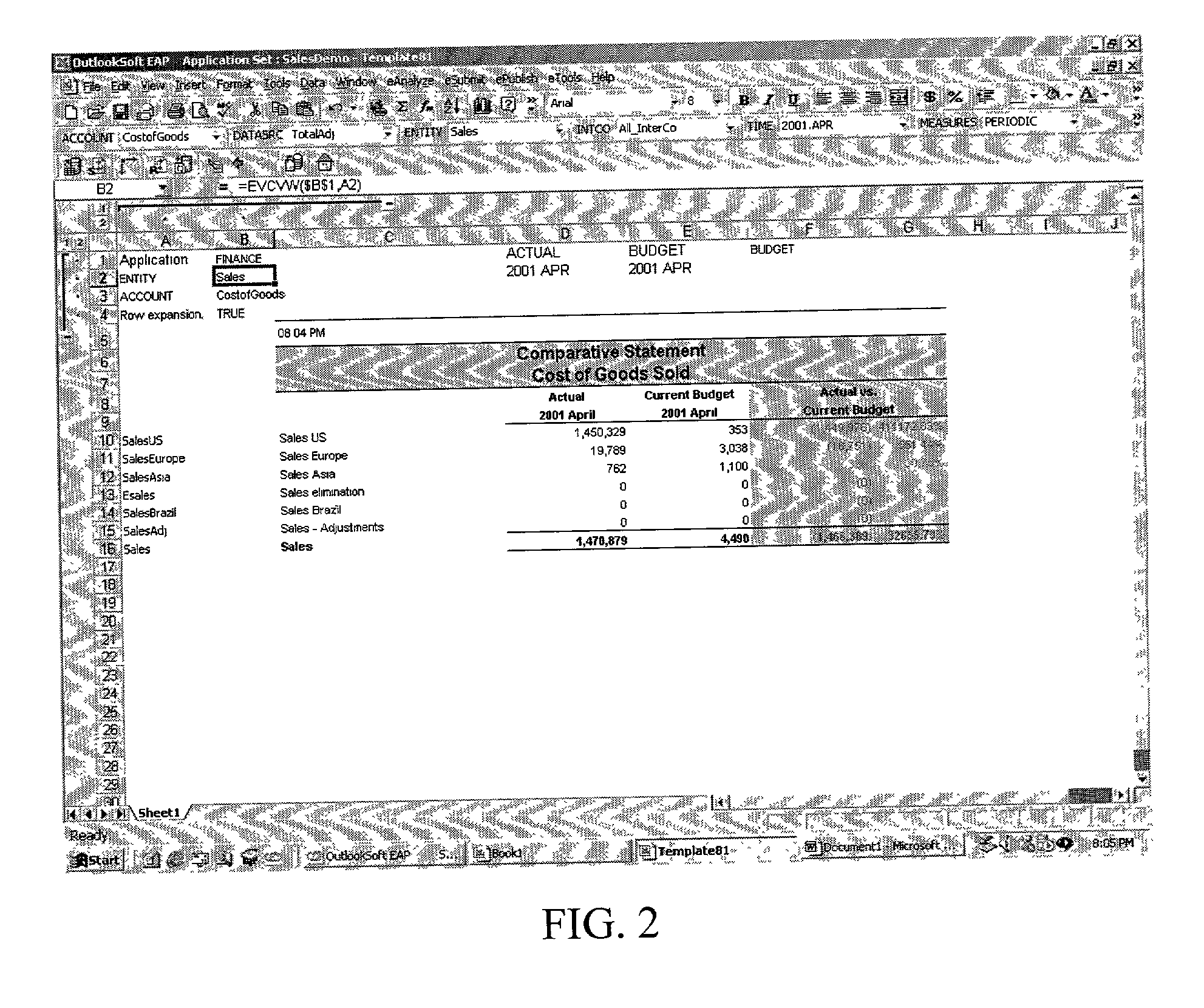 Systems and methods providing dynamic spreadsheet functionality