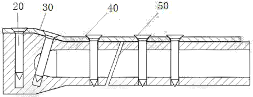 A polymer material bone plate