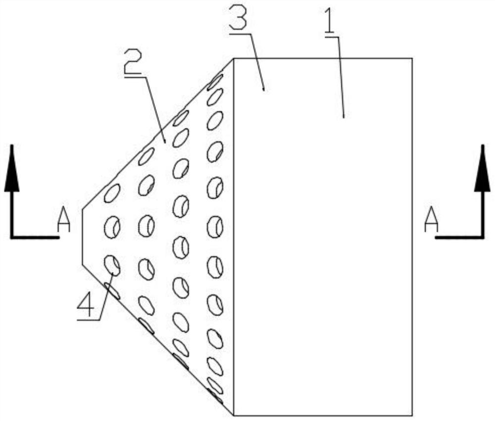 Nozzle for reducing nitrogen oxide emission of aluminum oxide roasting furnace