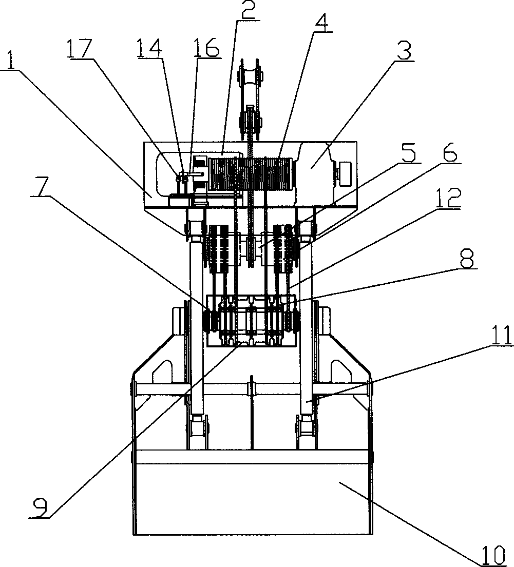 Single-cable electric grab bucket