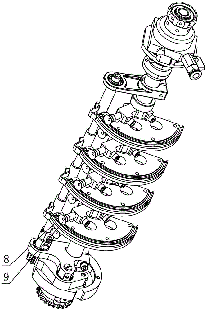 Air blowing paging device for paging machine