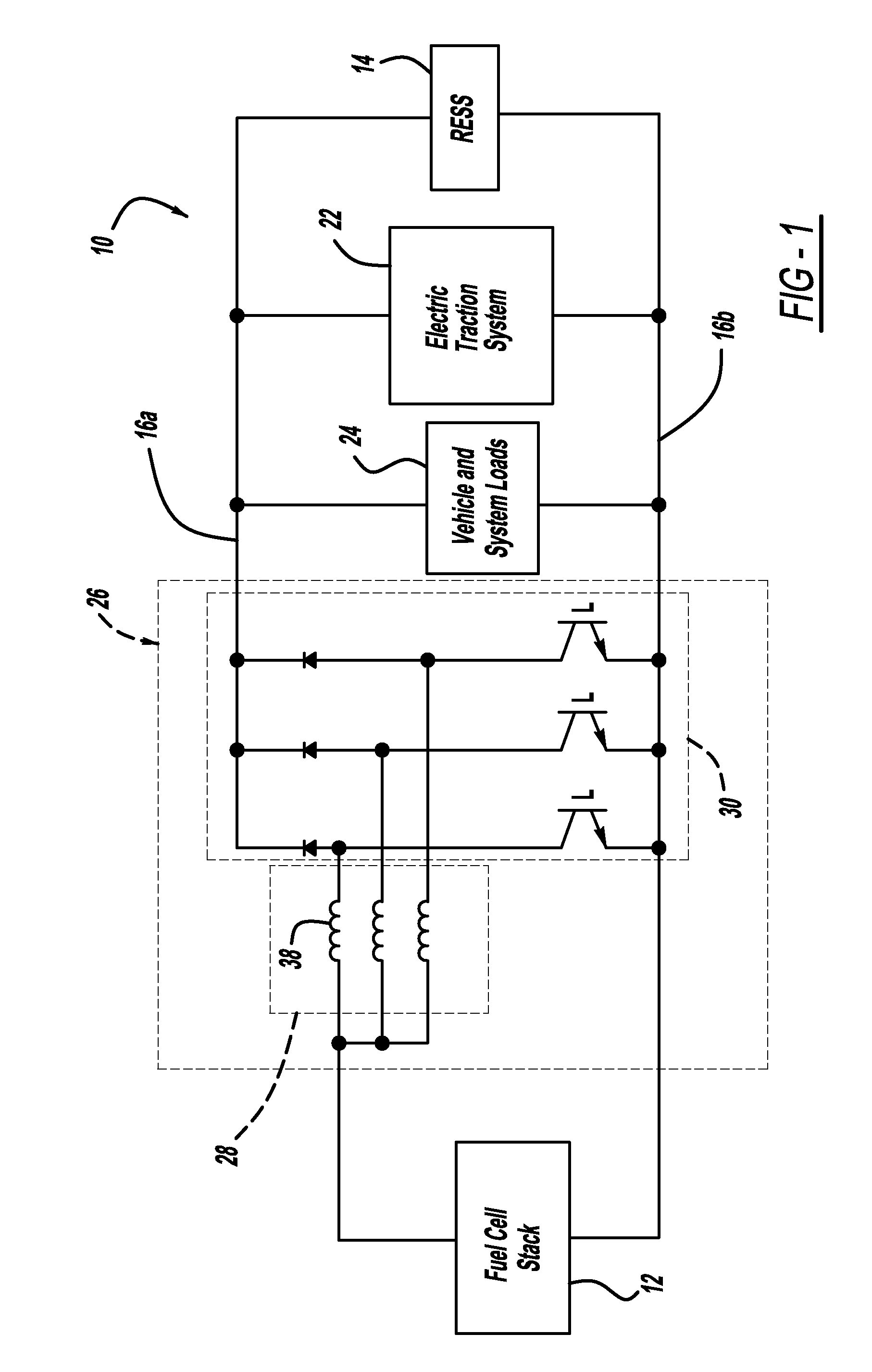 Dc-dc converter for fuel cell application using hybrid inductor core material