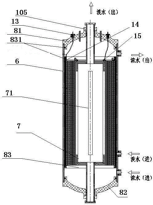 Membrane stack and electro-desalting assembly