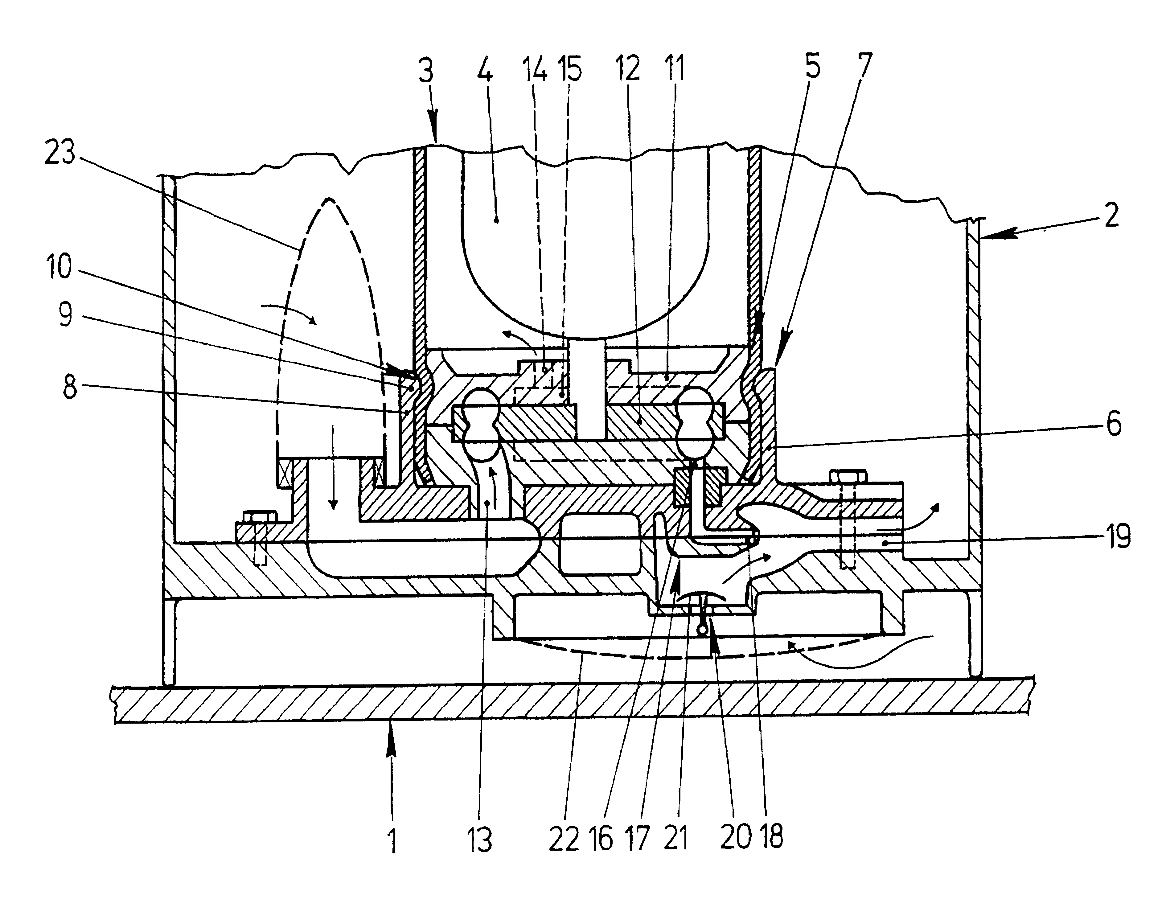 Delivery unit arranged in a surge chamber of a fuel tank of a motor vehicle