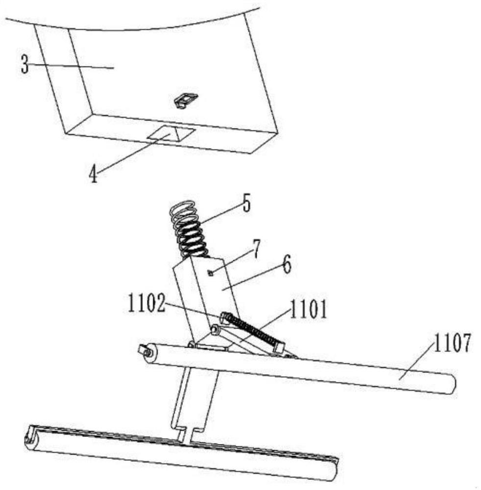 Flattening and dismounting control method suitable for cloth printing and dyeing