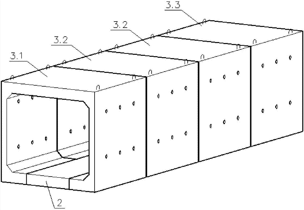 Door-shaped assembled reinforced concrete box culvert and construction method thereof