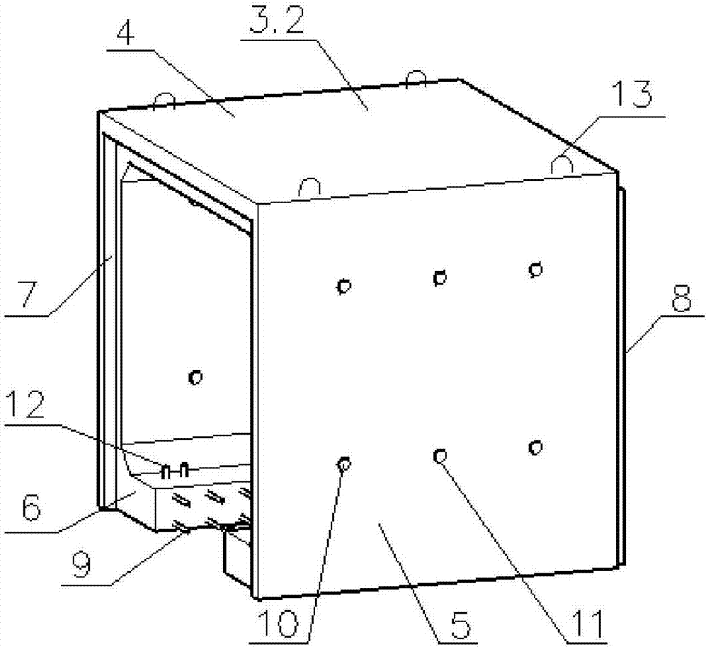 Door-shaped assembled reinforced concrete box culvert and construction method thereof