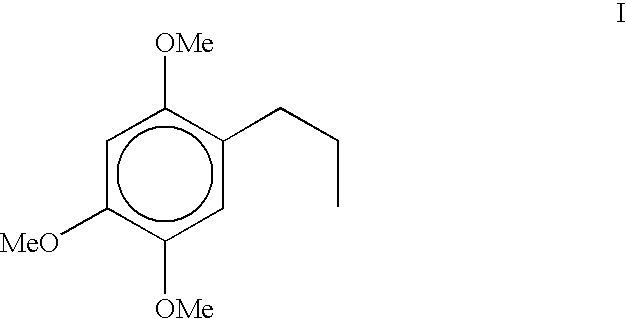 Process for the preparation of 1-Propyl-2, 4, 5- trimethoxybenzene from toxic beta-asarone of Acorus calamus or from crude calamus oil containing beta-asarone