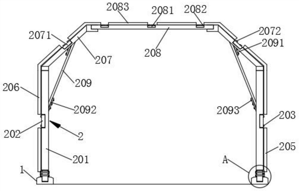 Railway totally-enclosed sound barrier and mounting method thereof