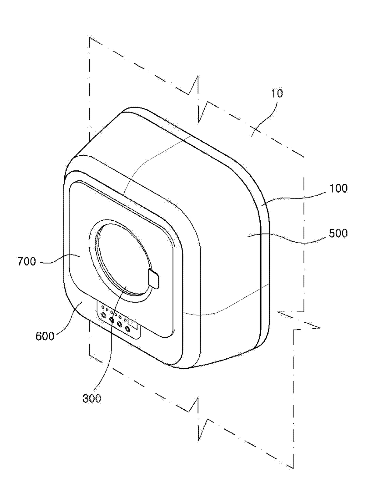 Wall-mounted washing machine and installation method thereof