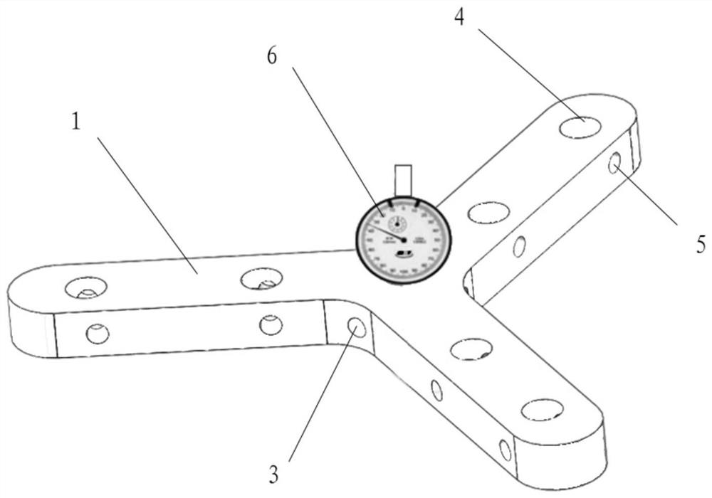 Detection device for measuring flatness and spherical degree of bridge support