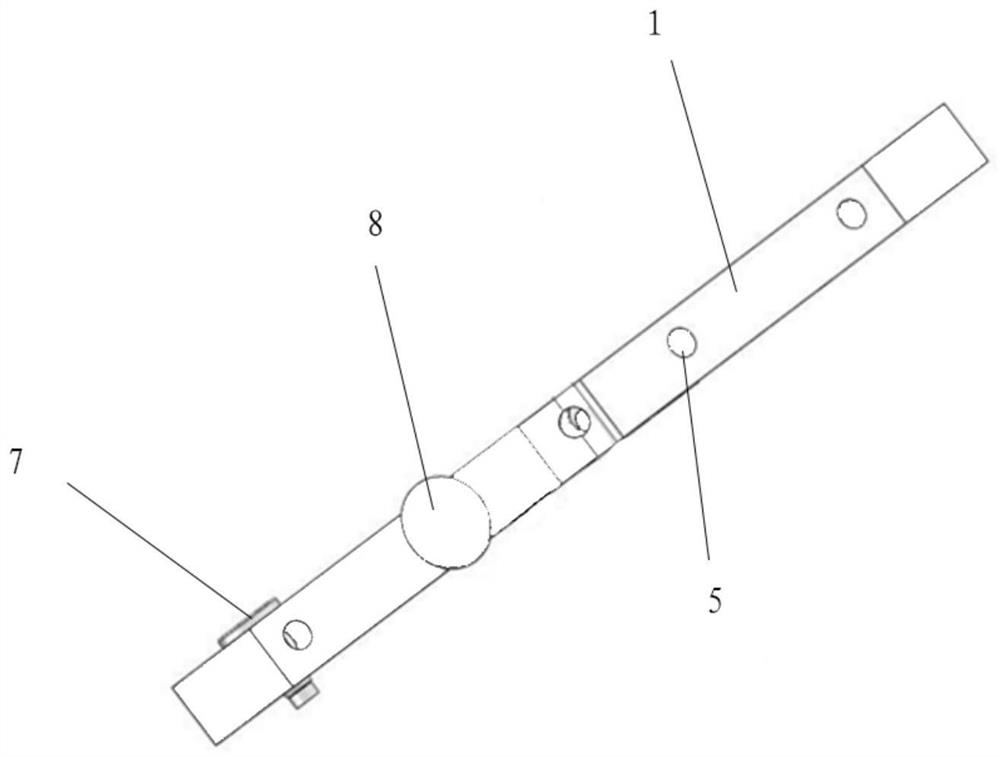 Detection device for measuring flatness and spherical degree of bridge support