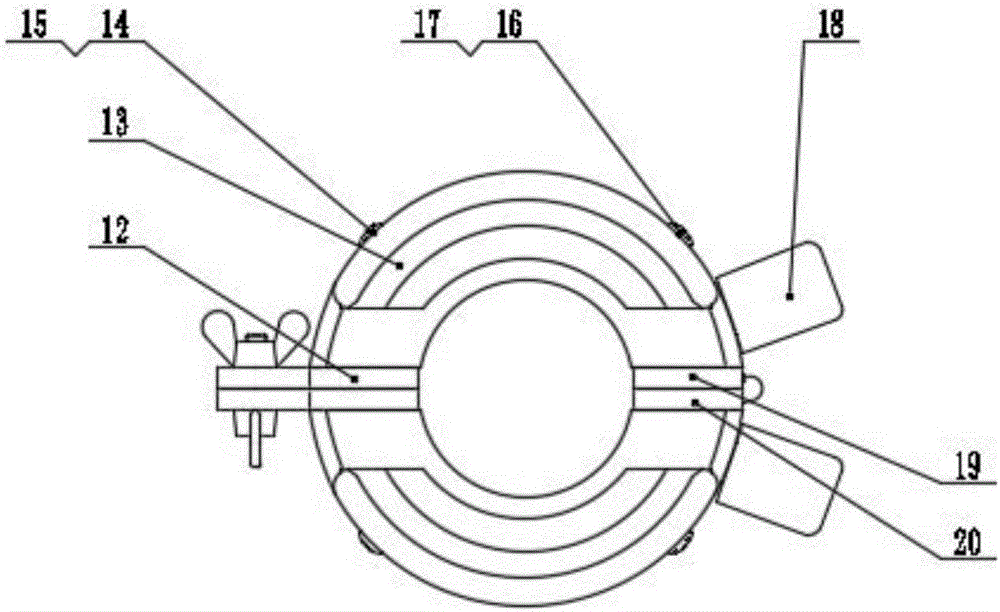 Detachable sleeve type force sensor used for bracket structure