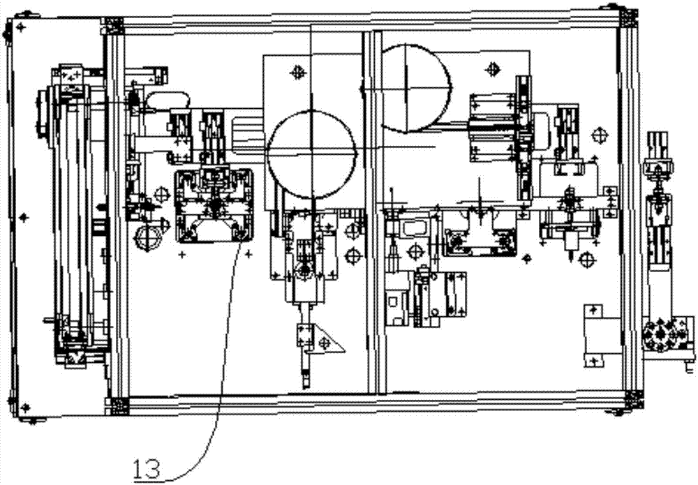 Front half section assembly device for stop valve