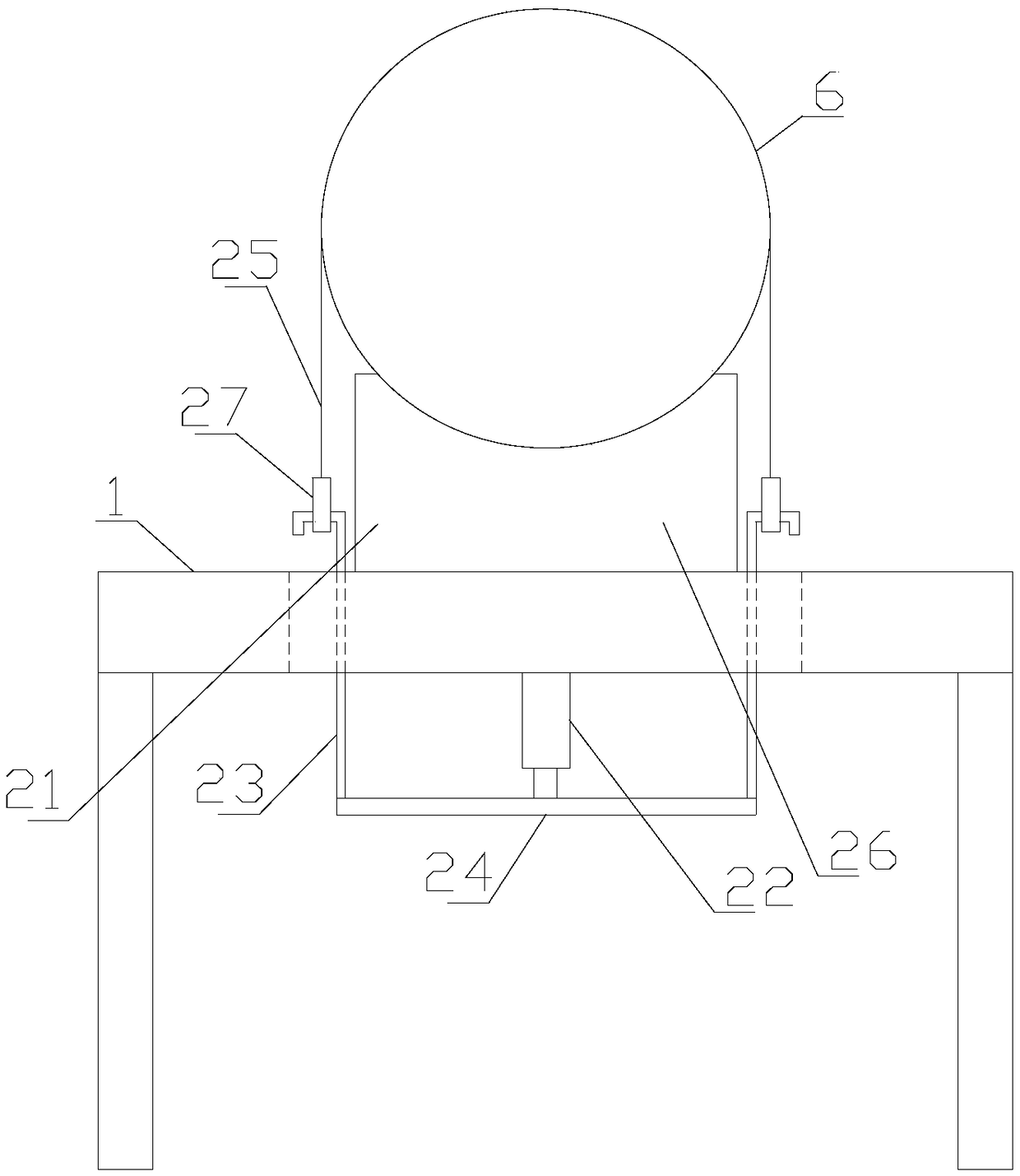 Inner diameter processing device simple in structure